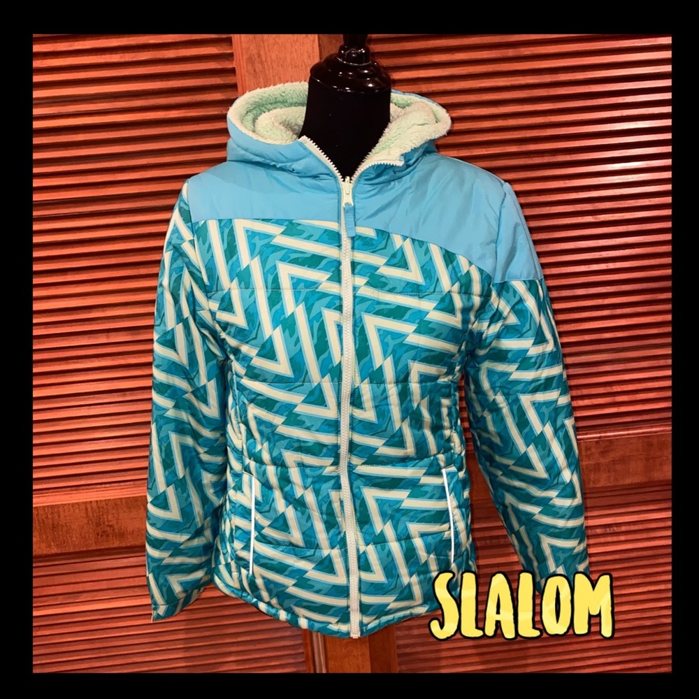 EUC Slalom kids jacked hooded fully fuzzy lined - Picture 1 of 12